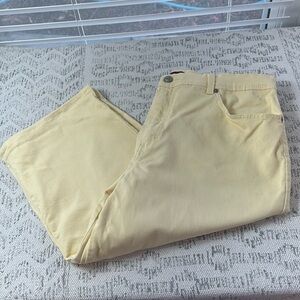 Gloria Vanderbilt Yellow Amanda Jeans Sz 18 Short